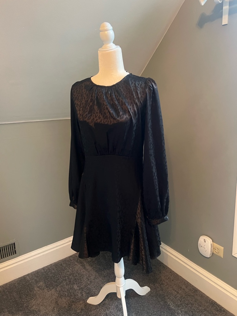 Pinch Black Long-Sleeve A-Line Dress